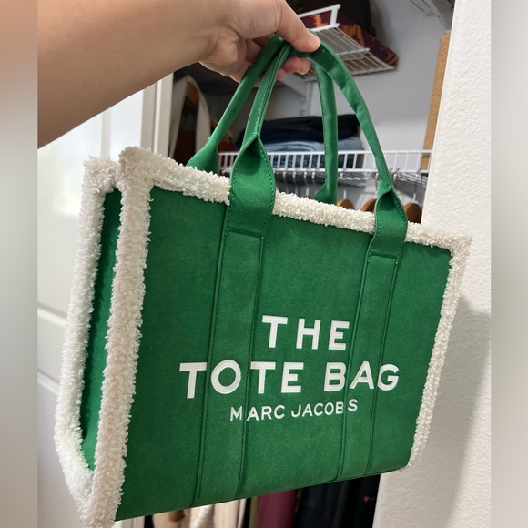 Marc Jacobs Handbags - MARC JACOBS The Tote Bag  Medium Suede & Sherpa Trim